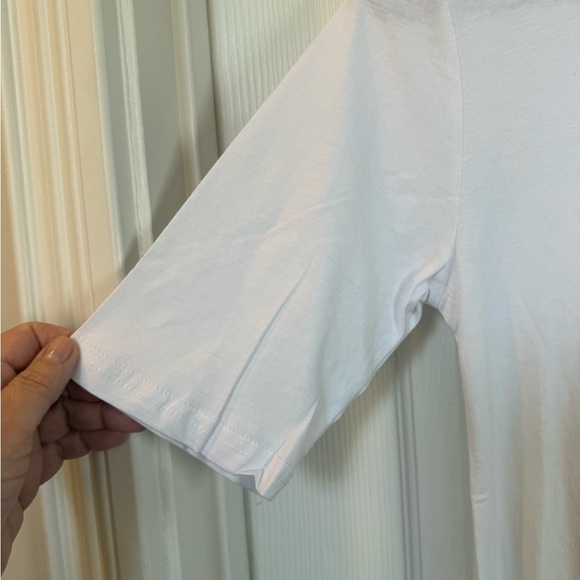 Eileen Fisher White A line T-Shirt Dress - Picture 3 of 6